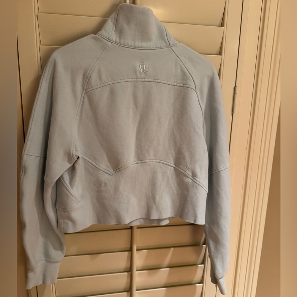 Lululemon Light Blue Scuba Half-Zip Pullover - Picture 2 of 5